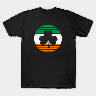 Shamrock Silhouette - Flag - St. Patricks Day T-Shirt